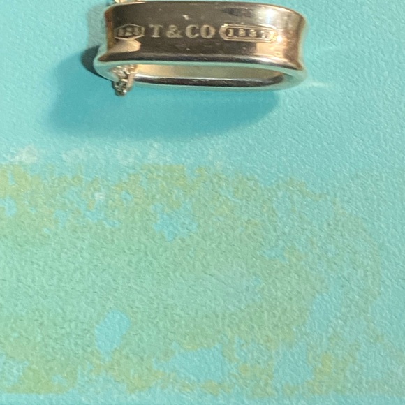 Authentic Tiffany & Co 1837. 925 Sterling Silver 1” oval pendant on 18” chain. - Picture 11 of 16